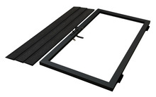 Kirkedal Alu låge sort 90 x 114 cm